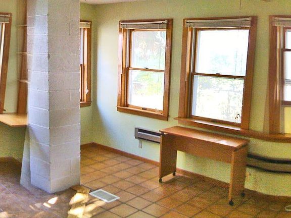 Sun Room with gas fireplace