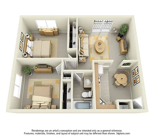 Floor plan 2 Bedroom