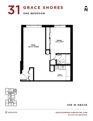 Floor plan One Bedroom