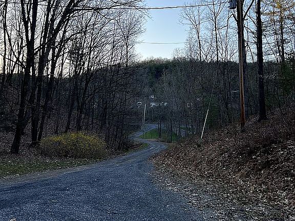 View from house to road