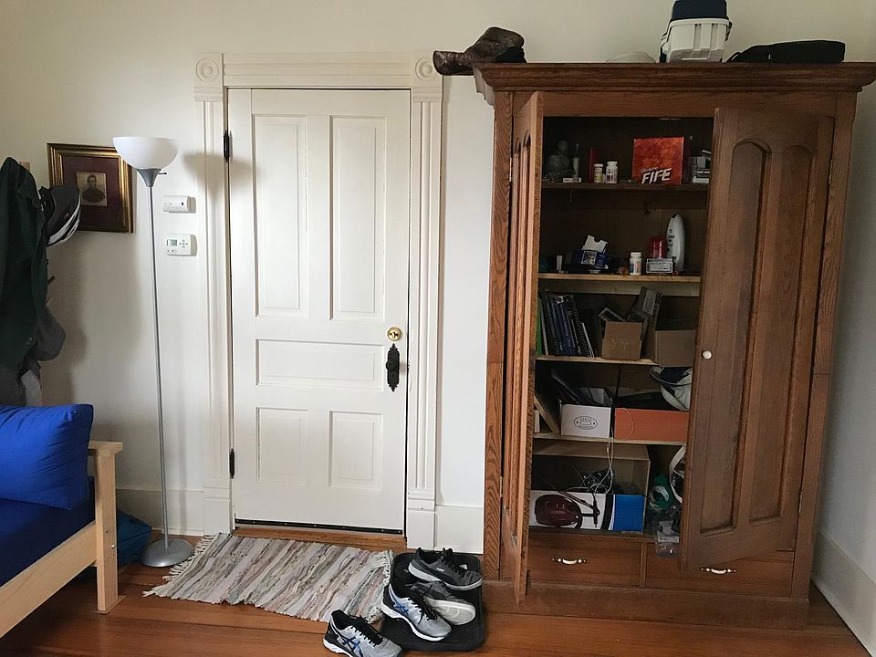 Living room, front door leading to main entrance at front of