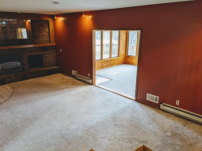 Living Room 1 with working gas fireplace for cold nights