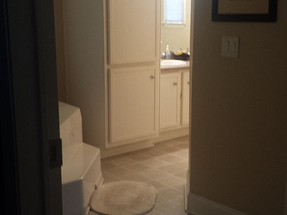 Master bathroom from entry
