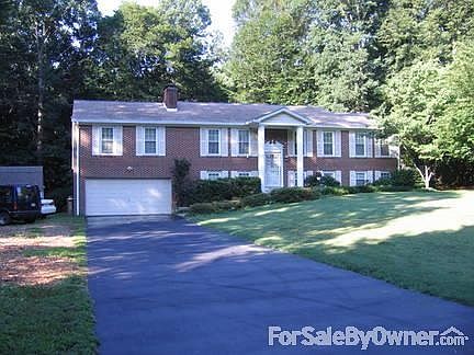 Road view from 132 ft driveway.
						:
						There is room for a volleyball field on the left or parking for many vehicles.