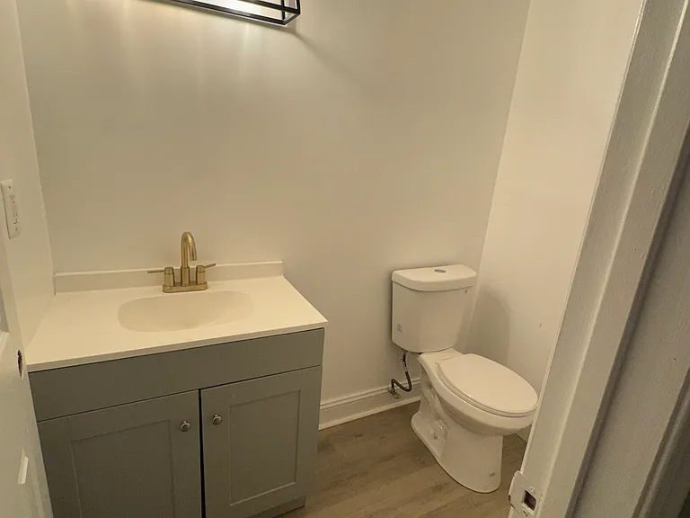 Main floor half bathroom