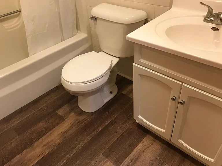 Bathroom 1 with shower tub combo