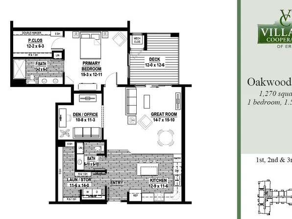 Oakwood-Rev Plan, Village Cooperative of Erie (Active Adults 62+)