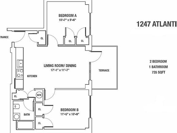 2nd image of 1247 Atlantic Ave #404