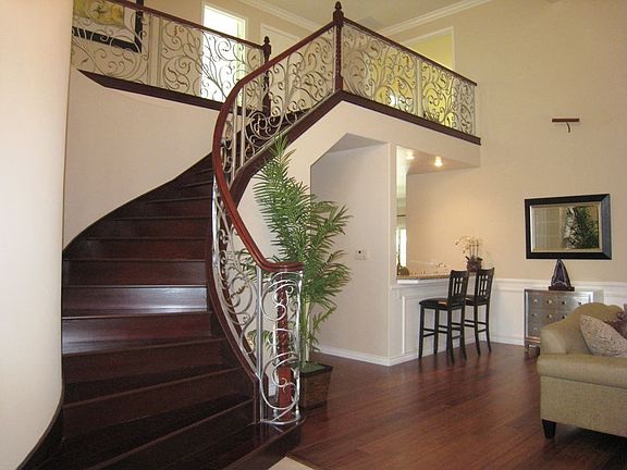 staircase & wet bar