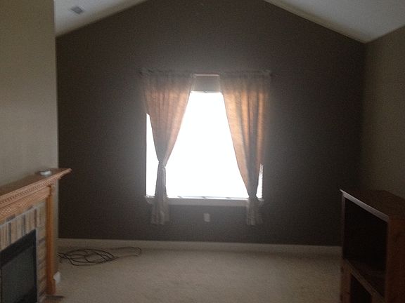 Cathedral ceiling living room