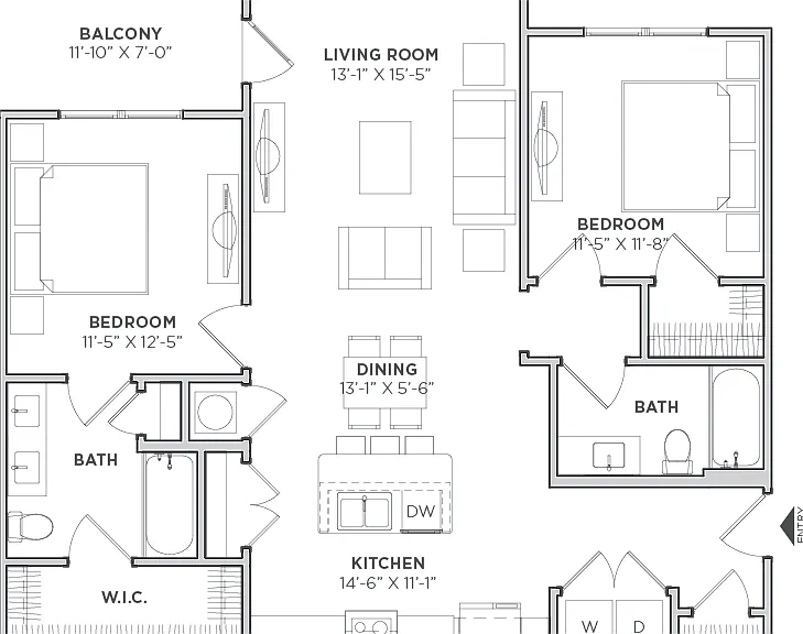 Tribute Verdae Unit Floor Plan 2B Tribute Verdae Unit Floor Plan 2B