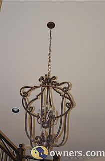 Chandelier in Foyer