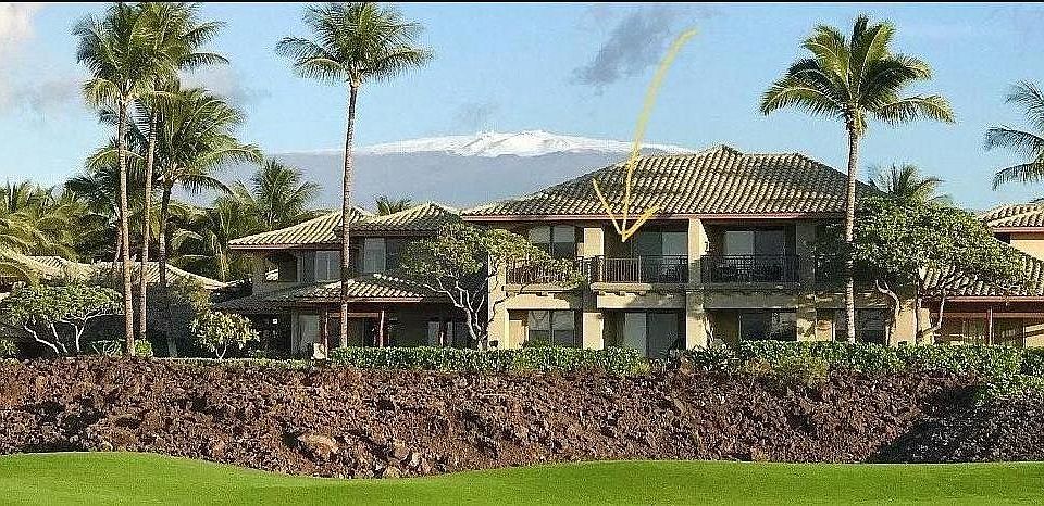 Private 2-story townhome with unobstructed views of sunsets, Mauna Kea, and serenity of long vistas across private golf club
