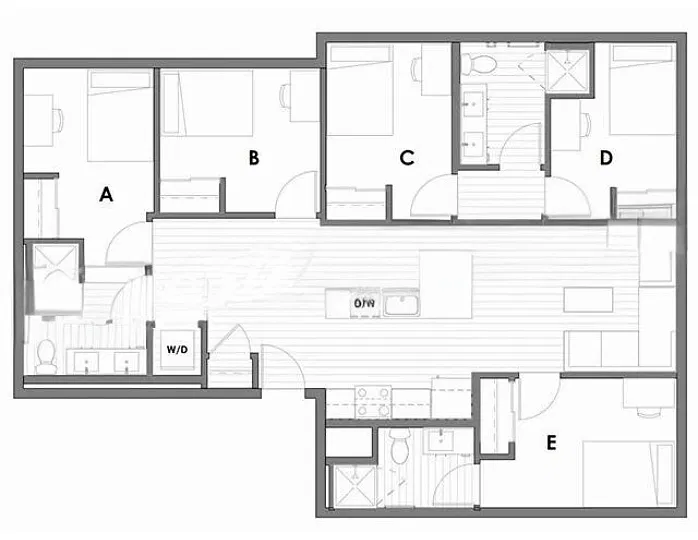Floor plan 5x3C Terrace Master Bed Pricing