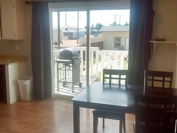 Kitchen with back door