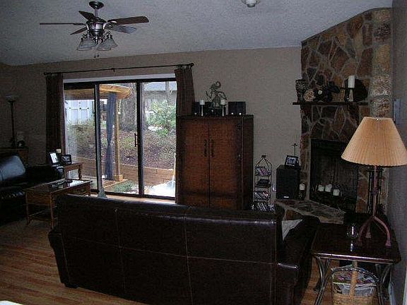 View of living area from front door