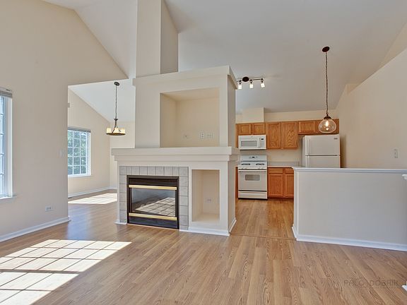 View from living room towards kitchen & dining areas.