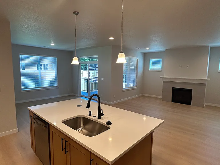 Open concept with large dining area