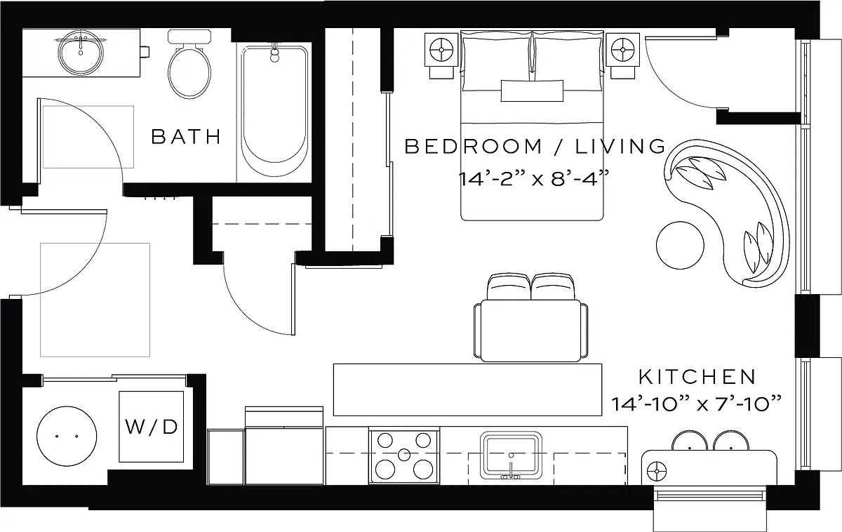 Floor plan Studio