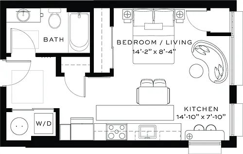 Floor plan Studio