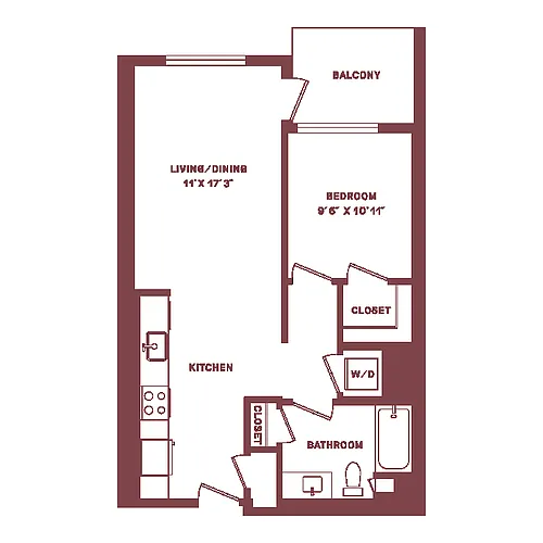 Floor plan A1H-W