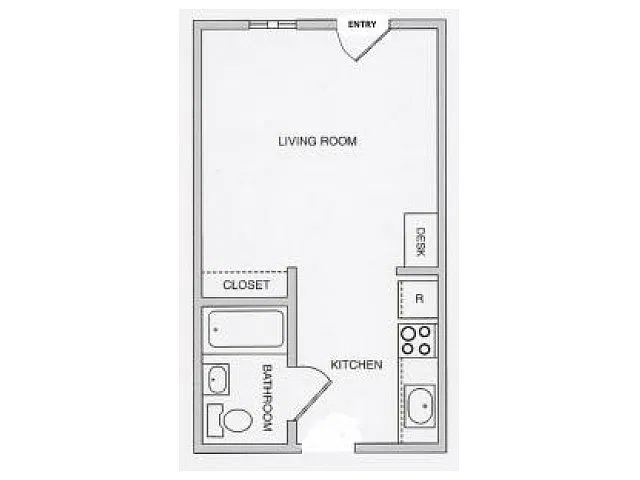 Floor plan 1st Floor - Studio