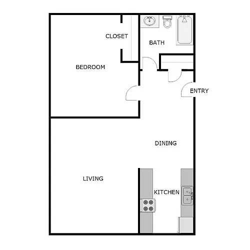 Floor plan 2 Bedroom