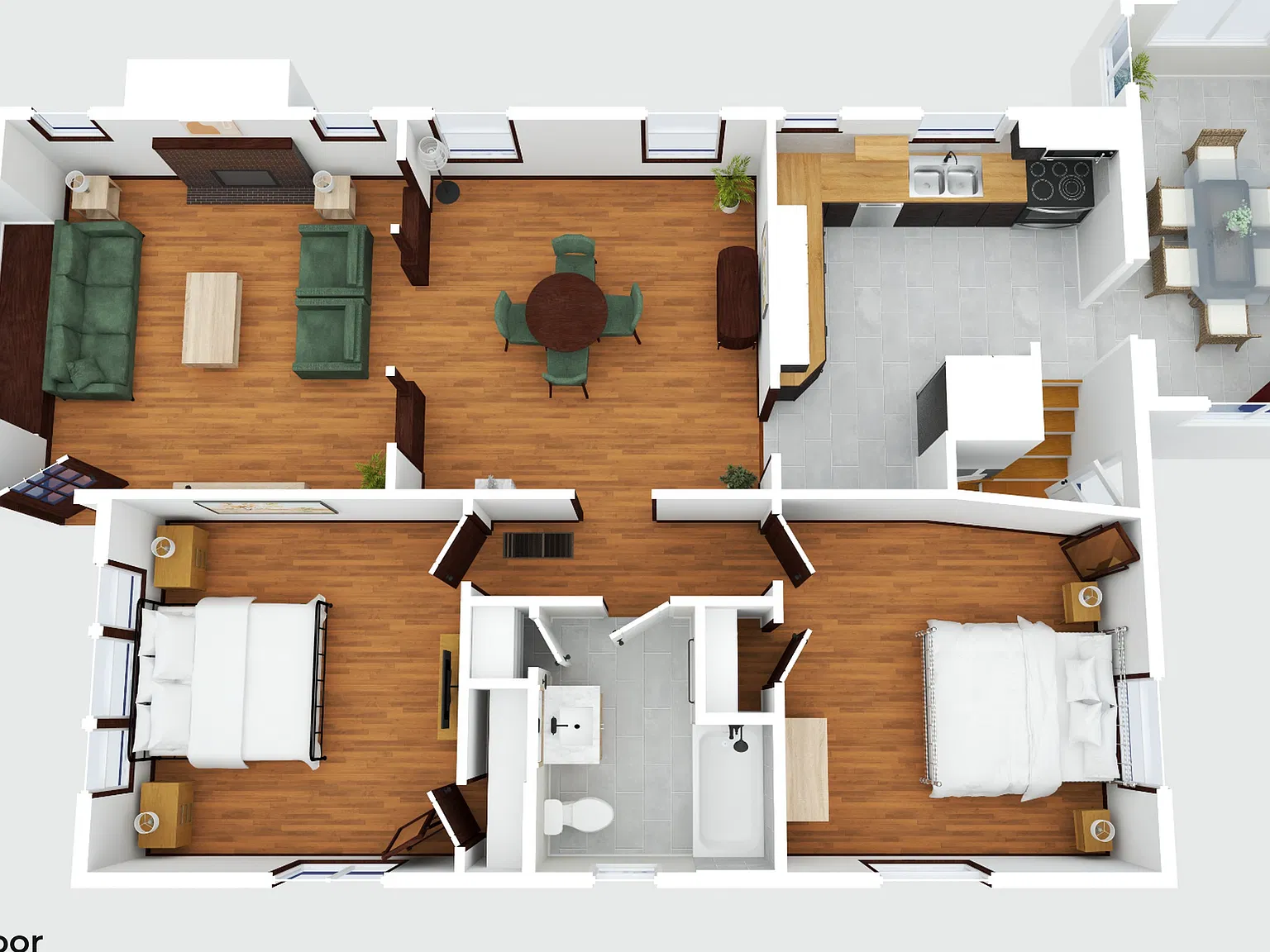 2 bed, 1299 sqft, $4,300 — Photo 3