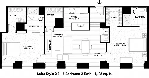 Floor plan Suite Style X2