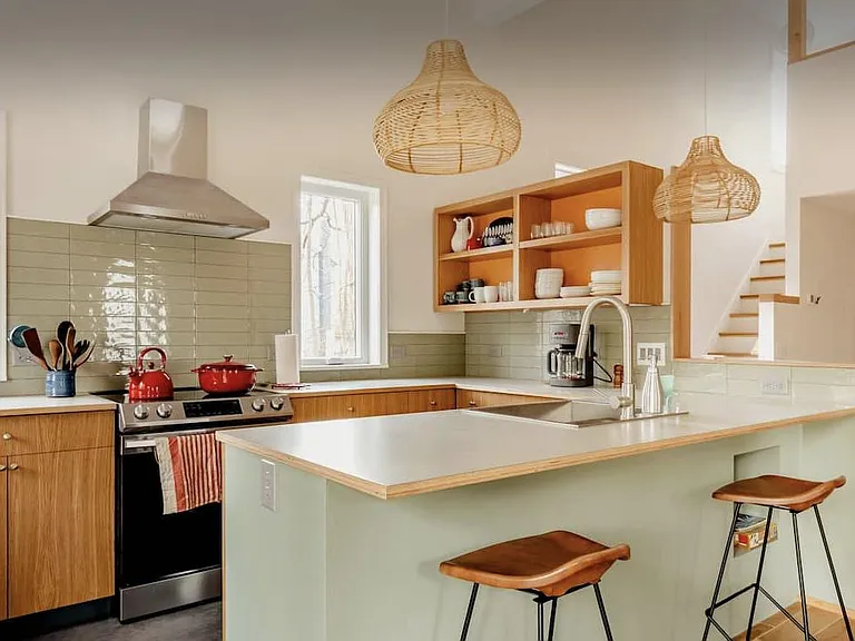 Kitchen cabinetry custom made.