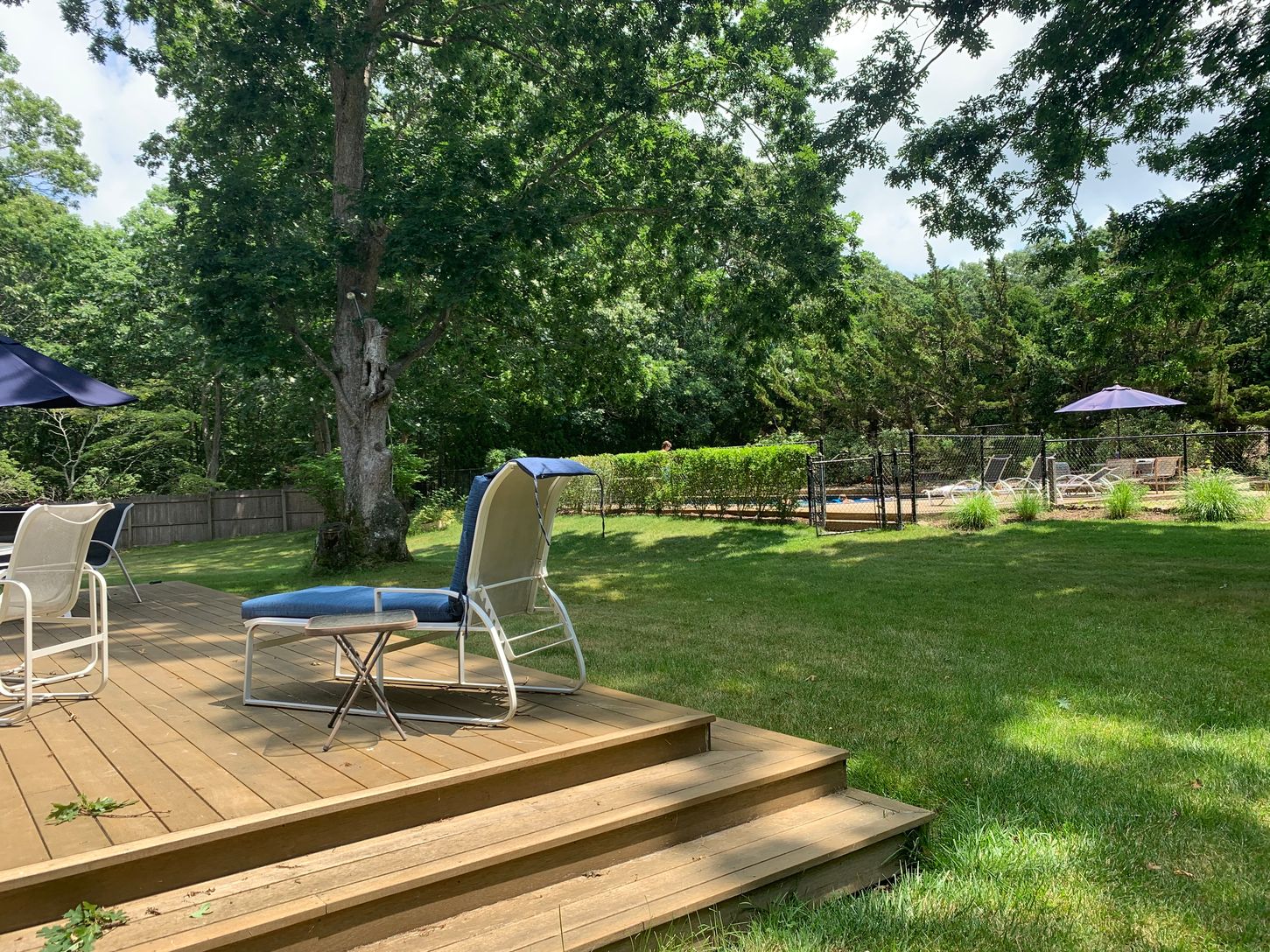 Deck view to pool