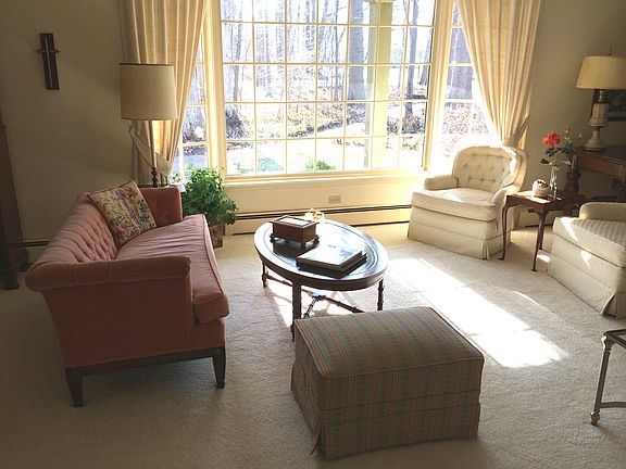 Bay window in living room