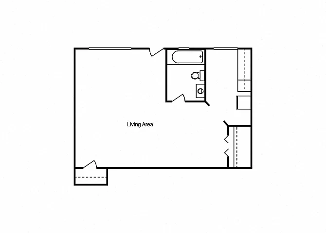 Floor plan Efficiency Floor Plan