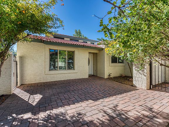 Brick pavers on front patio.
