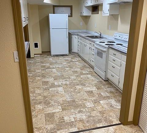 Kitchen is very spacious. This angle is shot from the large dining room