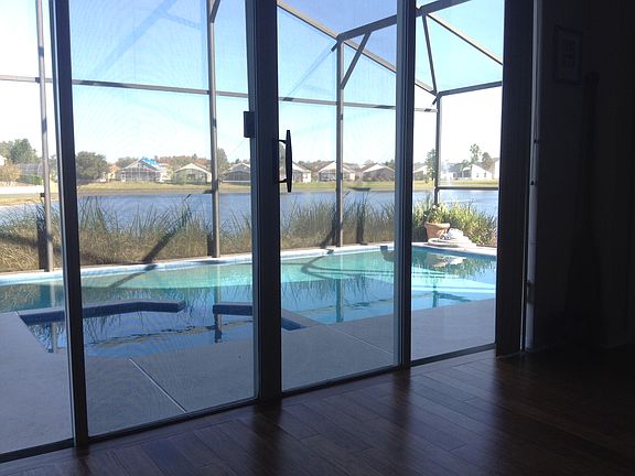 Family room view wall