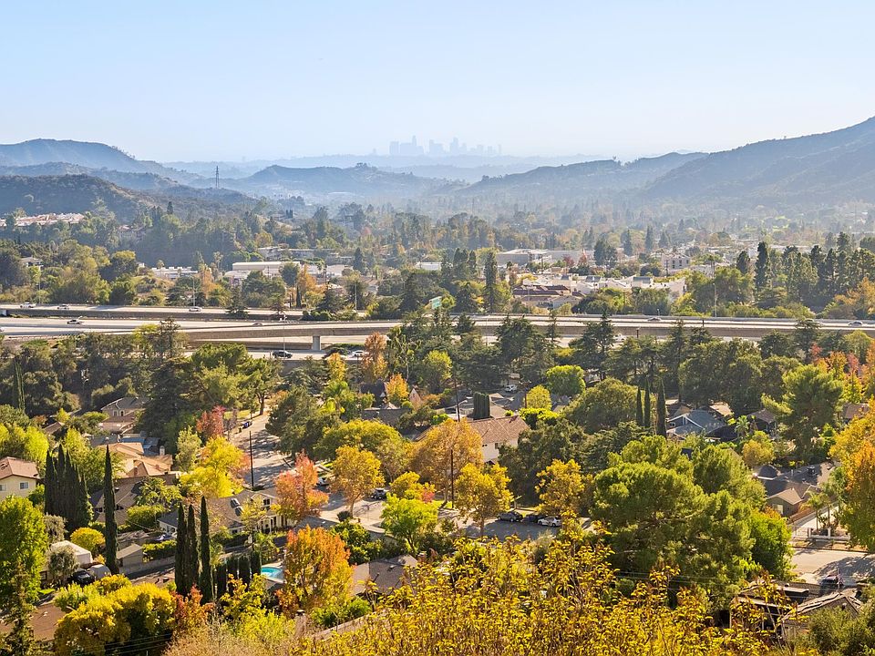 View of Downtown LA from back balcony