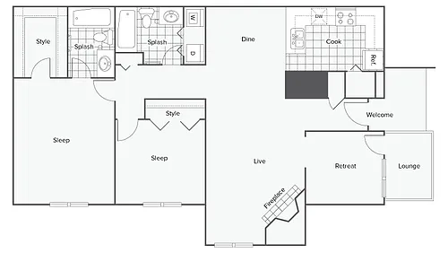 Floor plan Gardenia LURA 65