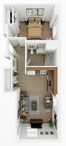 Floor plan 1 Bedroom