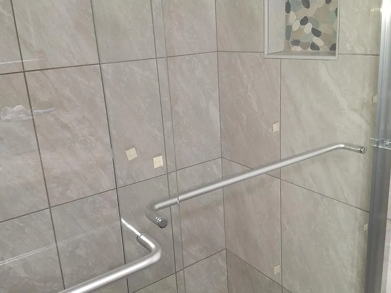 New walk-in showers