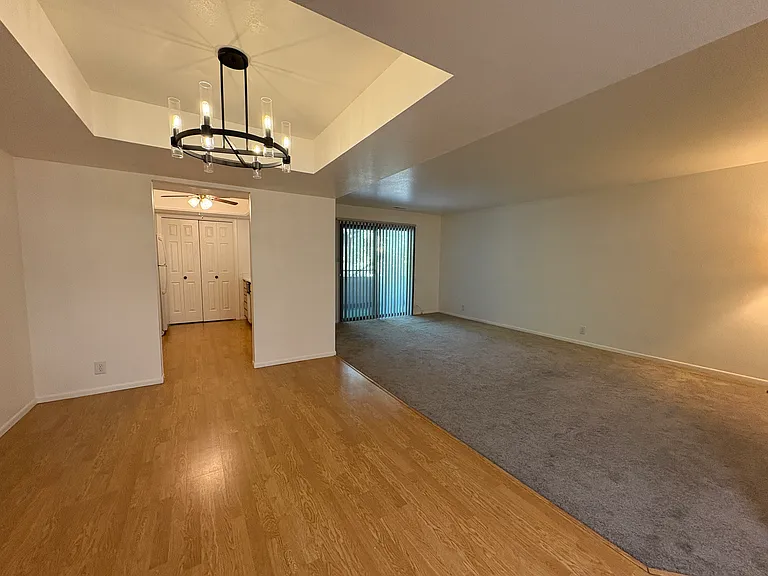 Living, dining and kitchen