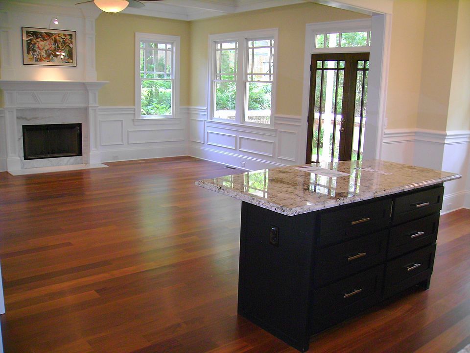 Family Room with Fireplace, Coffered Ceilings, Tons of Windows