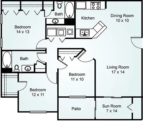 Floor plan C1 - Redwood