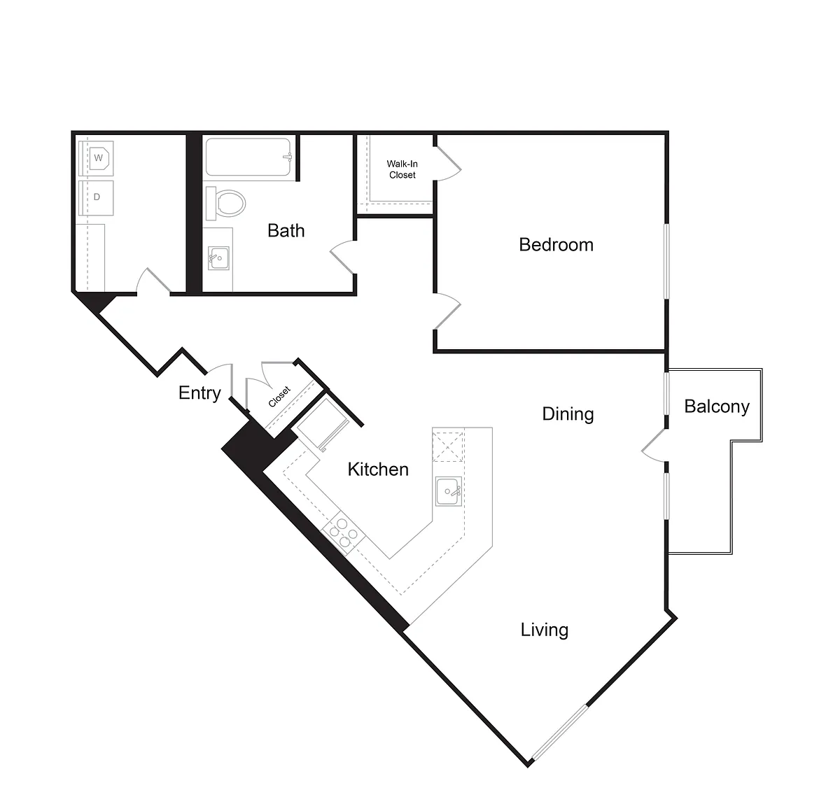 Floor plan 1x1Tc