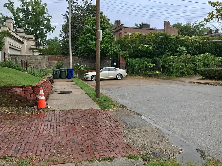 Off-street parking in front of the house