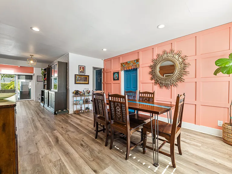 Entry and dining room