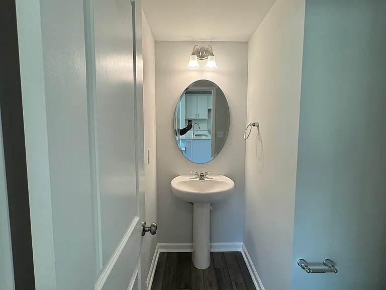 Half bath on 1st floor