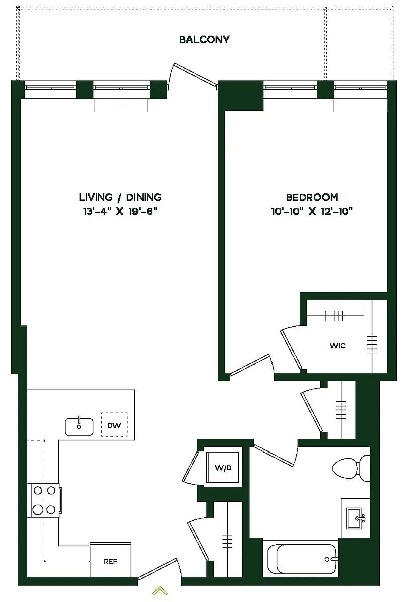 Floor plan A13W