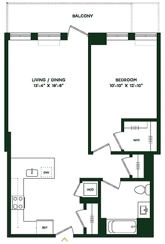 Floor plan A13W