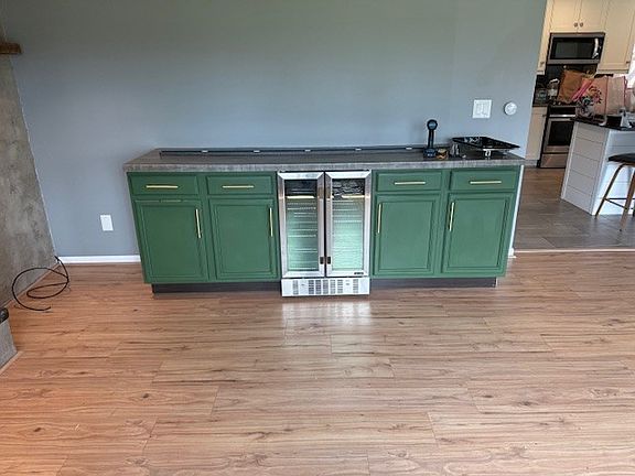 Dining/Fireplace Room Buffet with 2 Zone Wine and Beverage Fridge